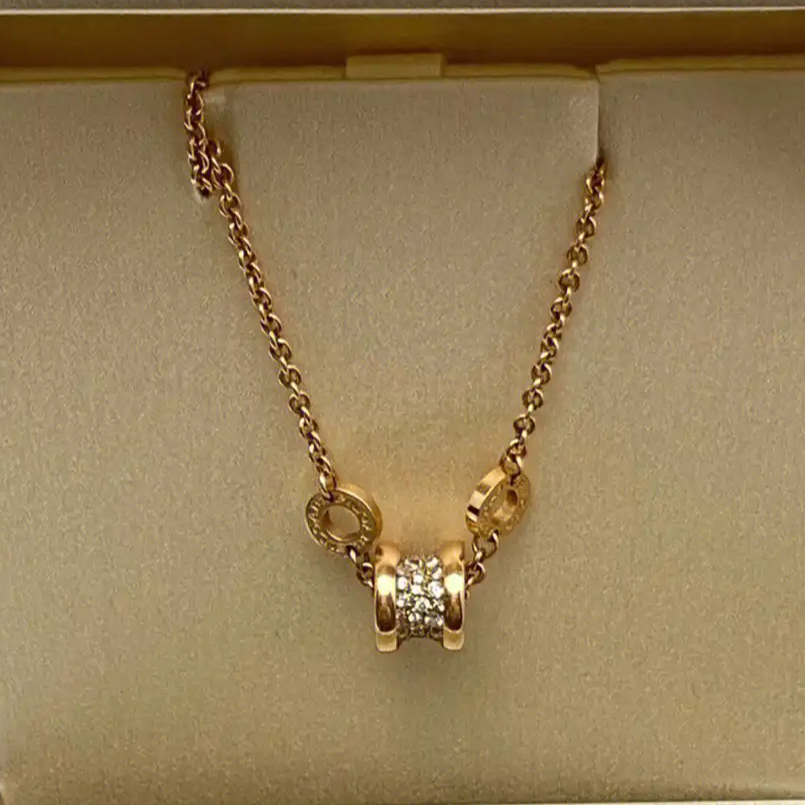  SL04路路通无钻玫瑰金手链