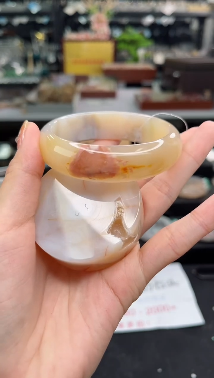 【闪购商品】石英质玉手镯未镶嵌58圈口（赠品镯心）3503646