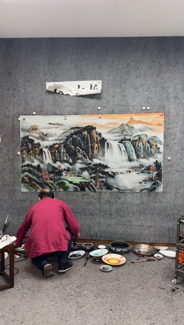 【闪购商品】国画山水  带收藏证书