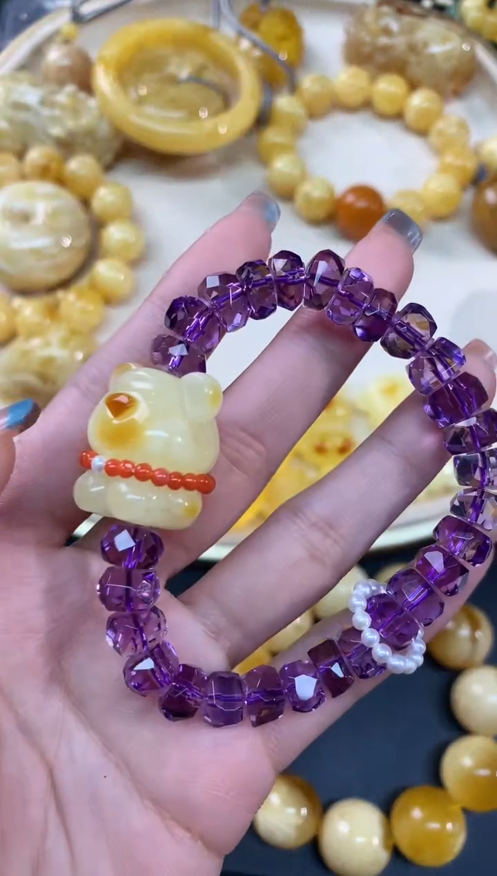 【闪购商品】蜜蜡裸石未镶嵌手串A110|1680