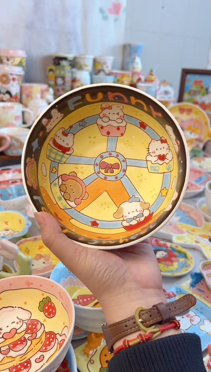 摆件陶l****7景德镇陶瓷手绘微瑕