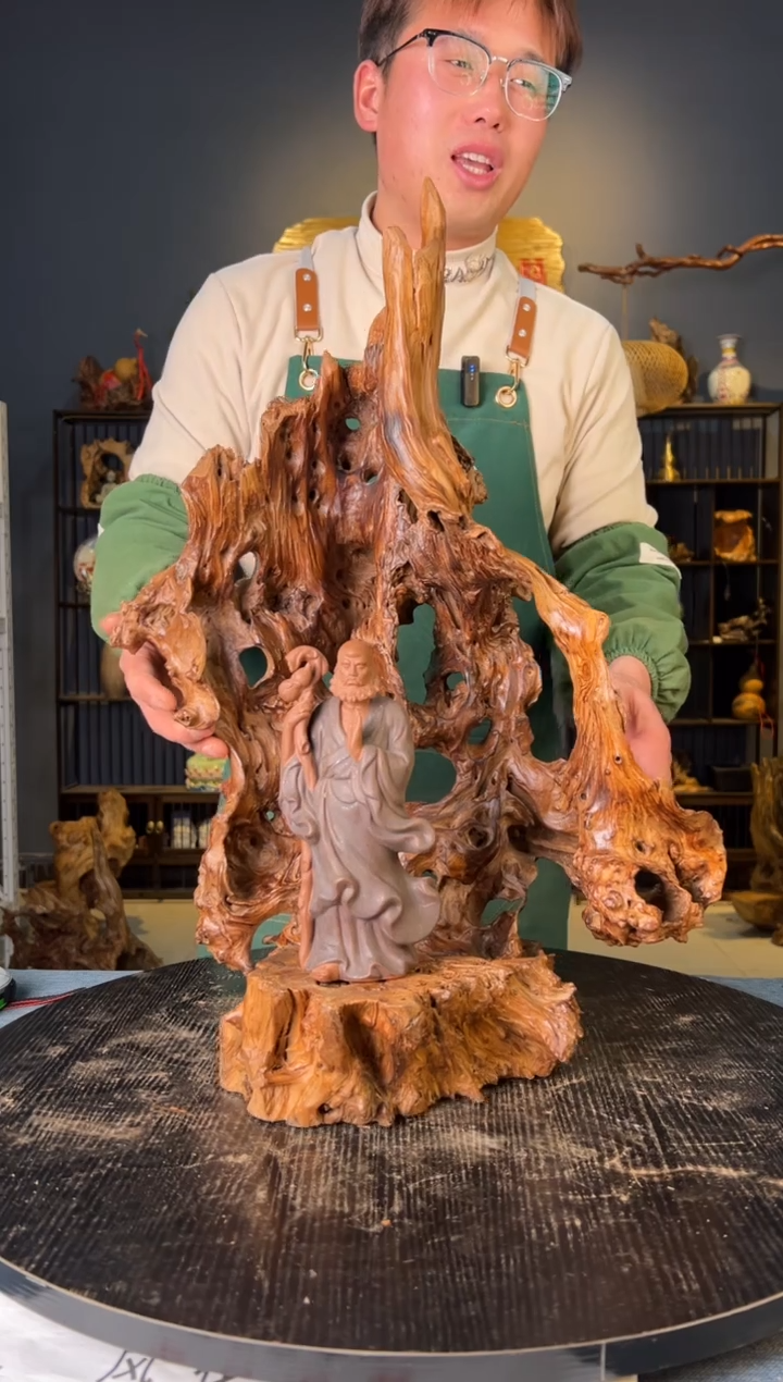 【闪购商品】木卢师傅根艺作品(不包含人物摆件）