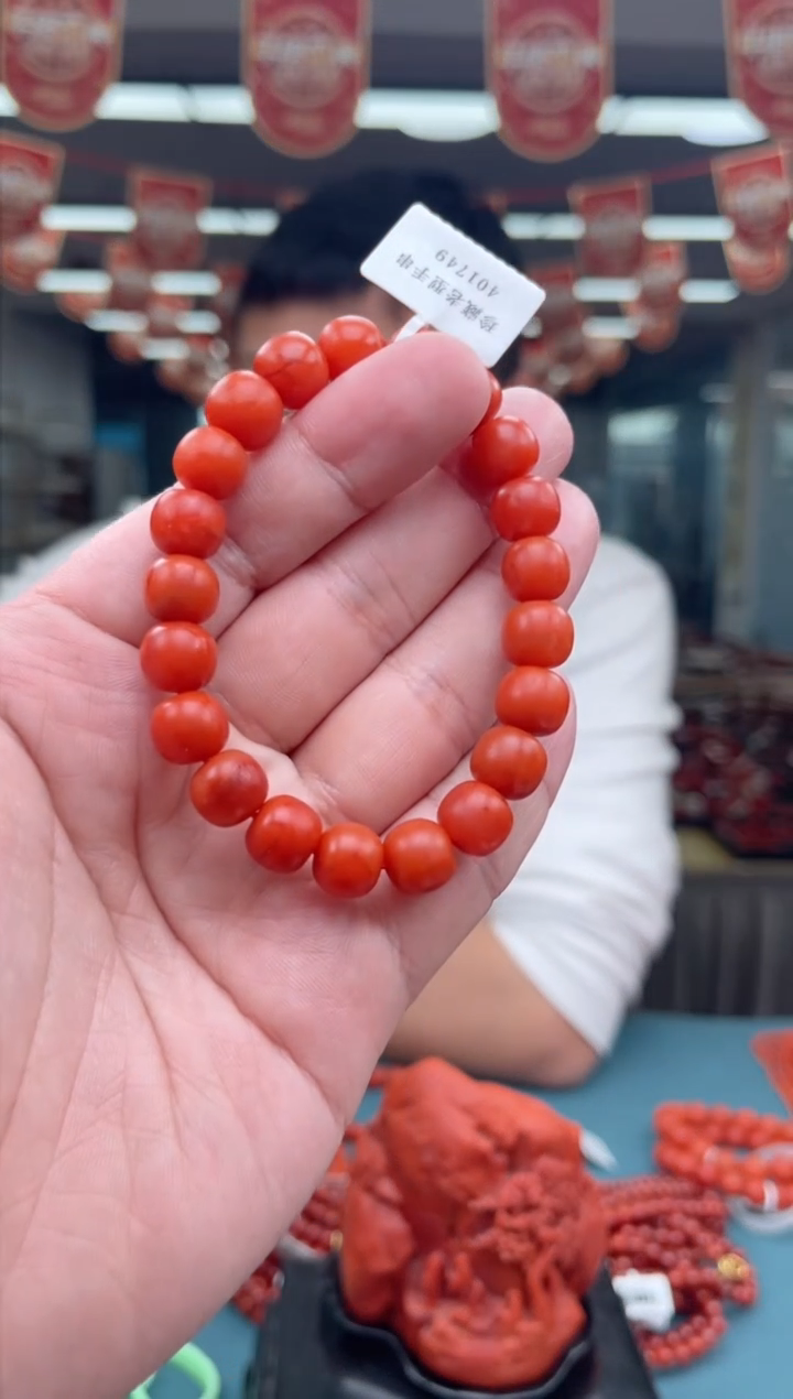 【闪购商品】南红玛瑙A35未镶嵌10MM保山老型单圈-多样性发一件