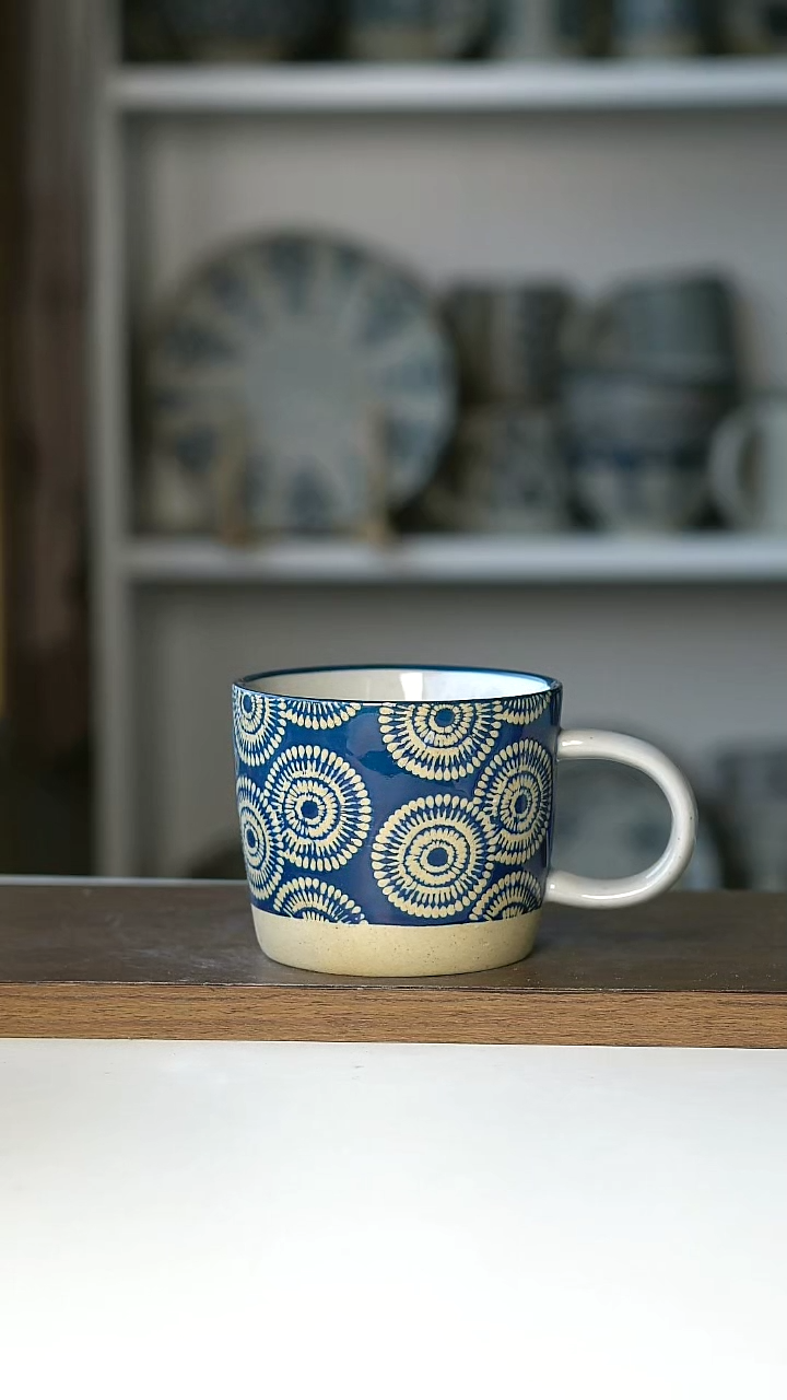 【闪购商品】玻璃013粗陶微瑕马克杯@4-2@