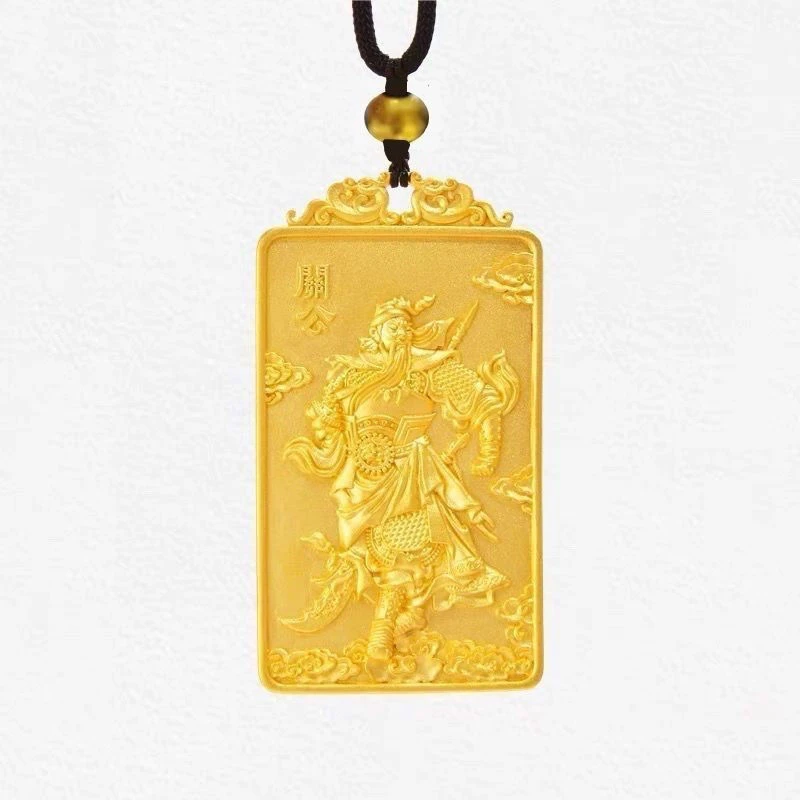 小芳专属-【香港AliceXingran】关公金色义薄云天吊坠