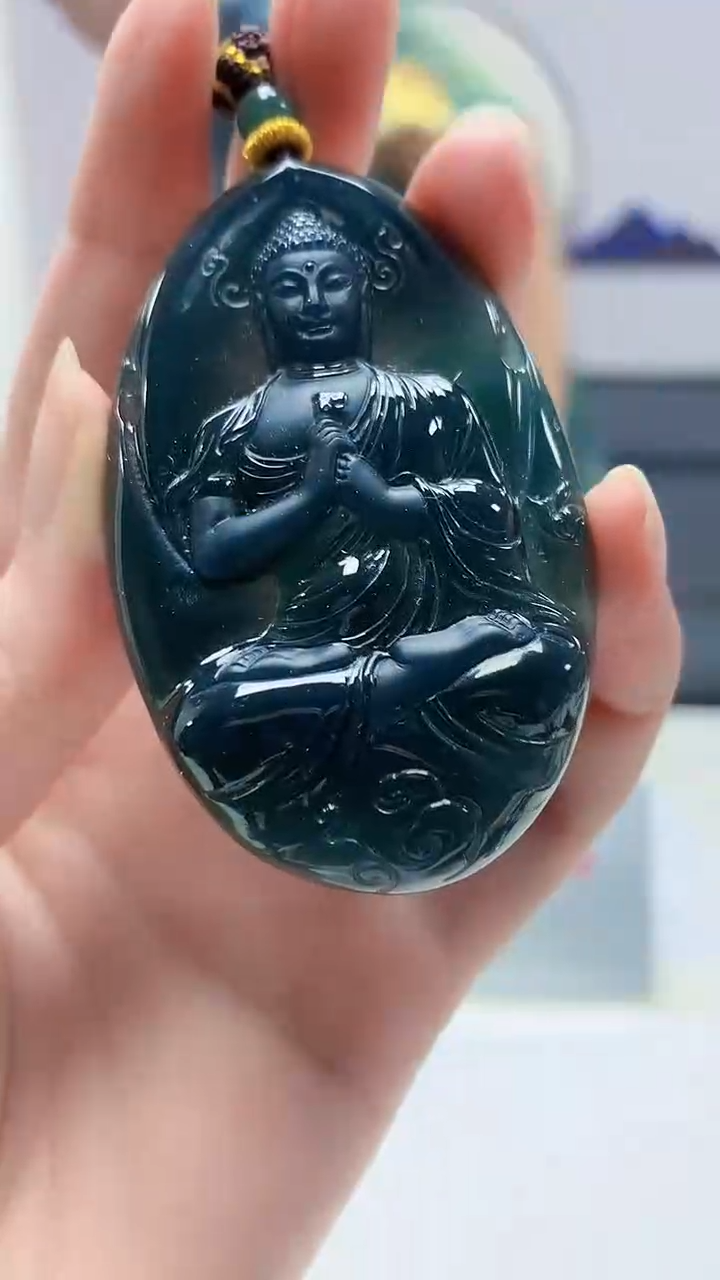 【闪购商品】定制翡翠未镶嵌4688zm-毛货赠珠链人物218