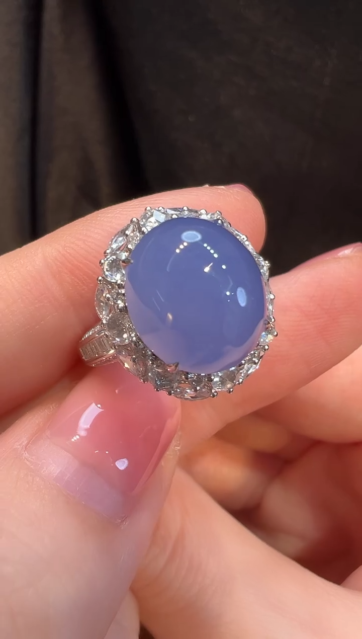 18K金镶嵌戒指翡翠L6