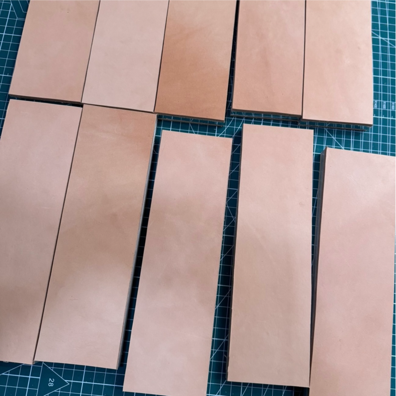 【荡刀板】7*21cm双面牛皮荡刀板 磨刀必备刀具养护