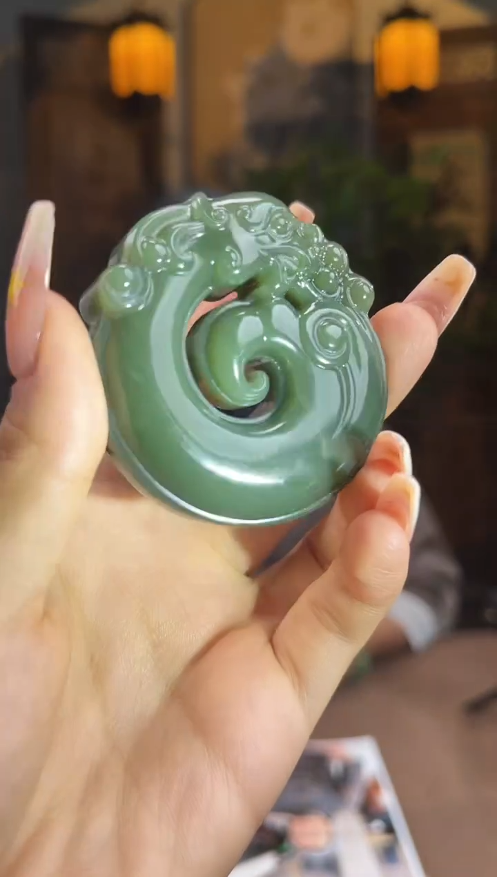 和田玉未镶嵌颈饰S647