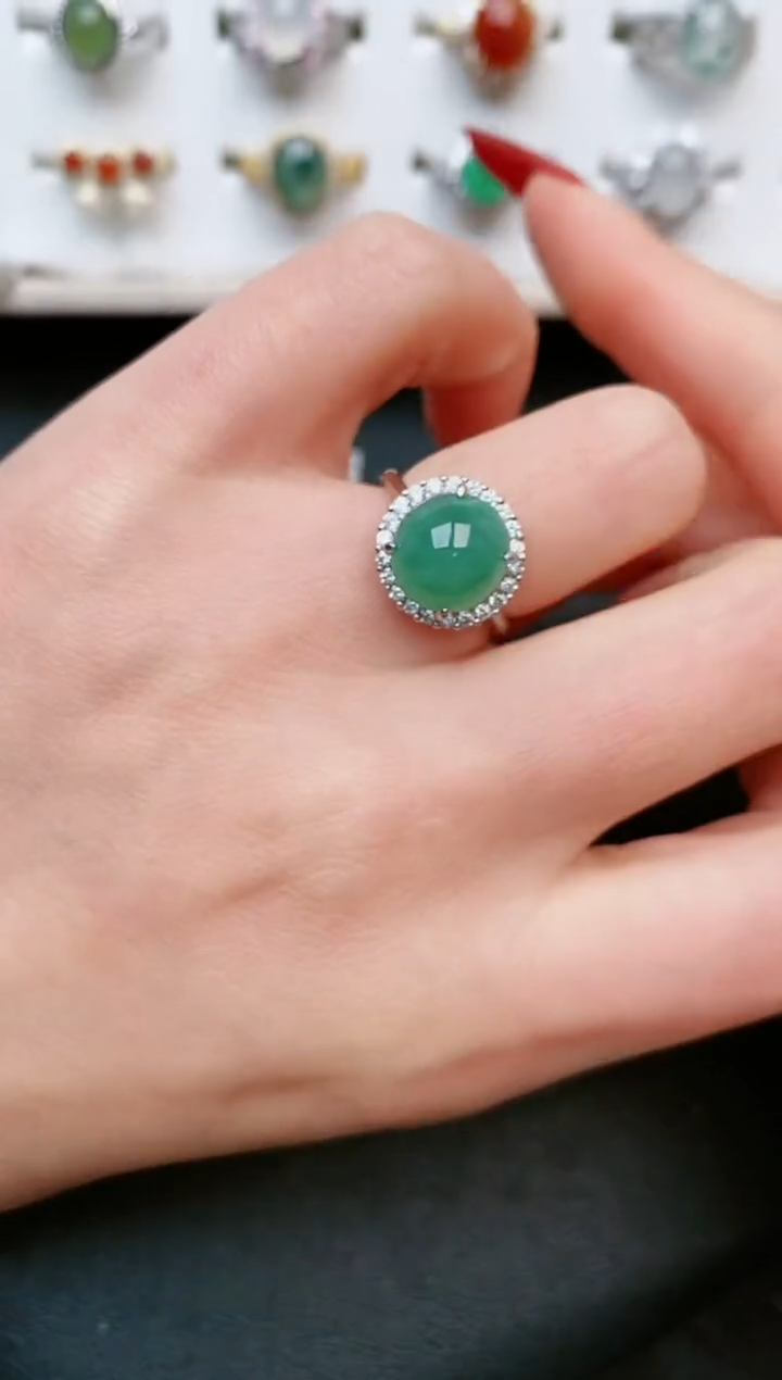 【闪购商品】翡翠戒指银S925镶嵌.....