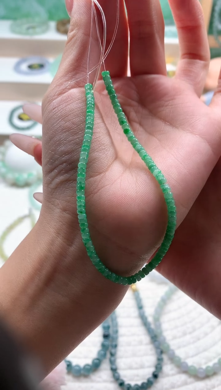 未镶嵌手链翡翠阳绿3.0