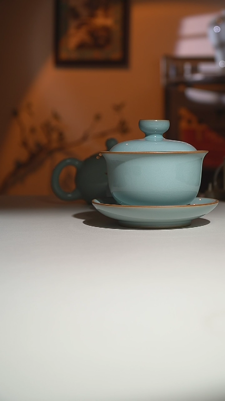 【闪购商品】其他运圈随缘天青盖碗