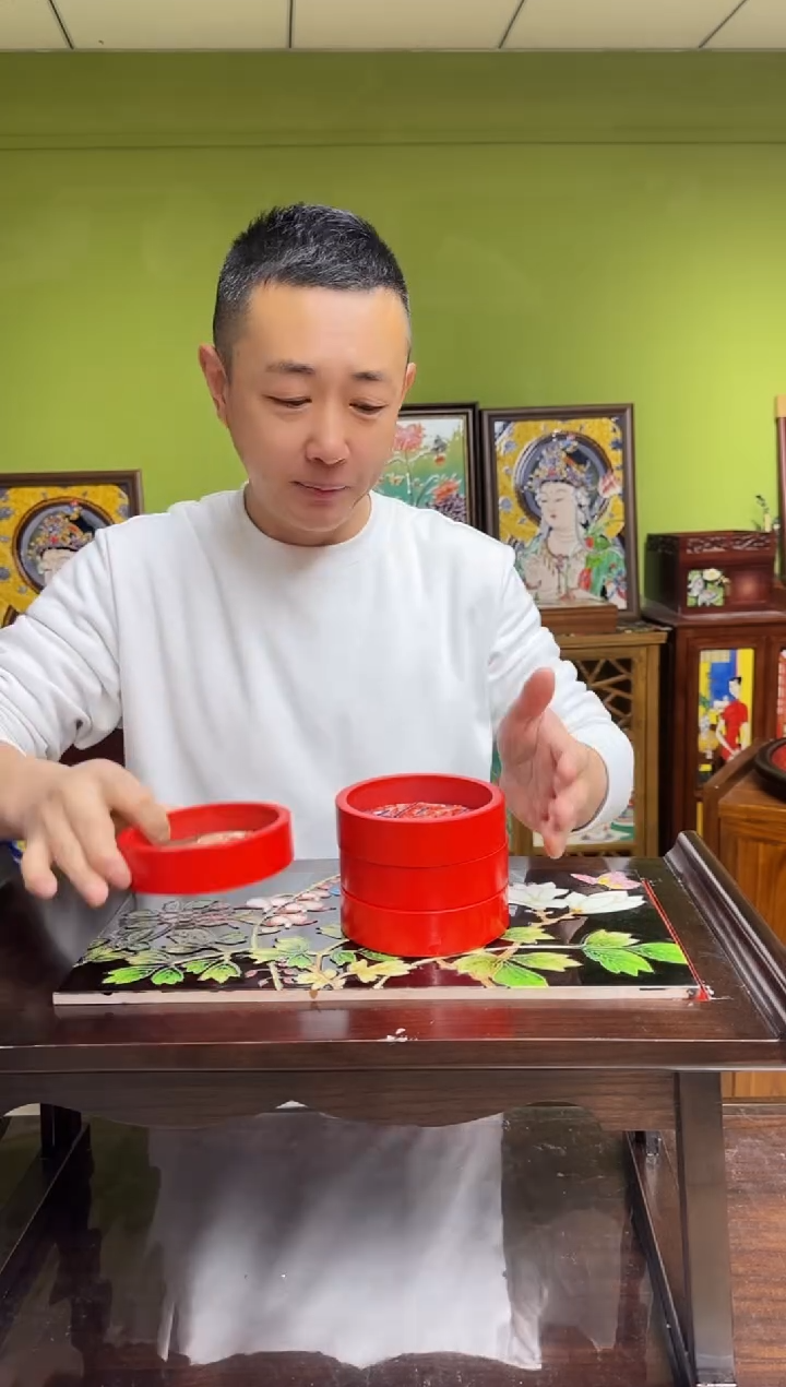 陶瓷 10圆红盘  4个