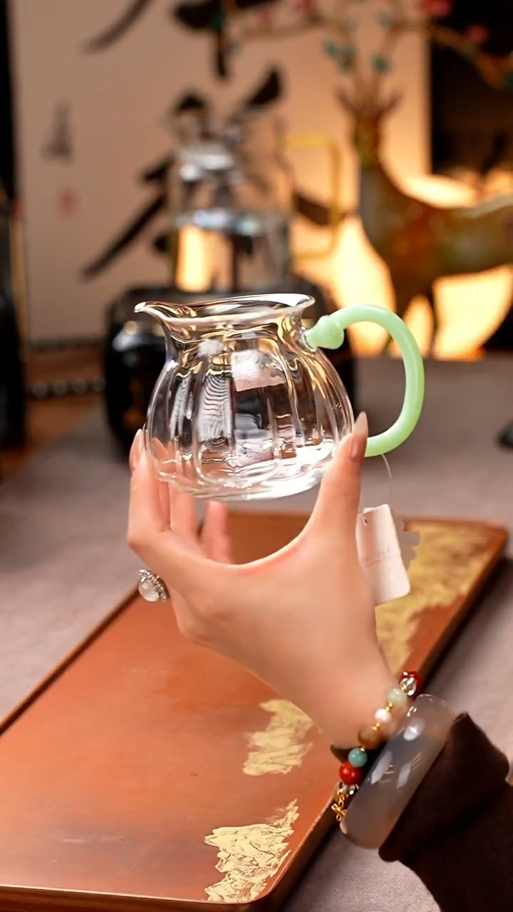 禾器/晶彩莲君茶海/浅玉