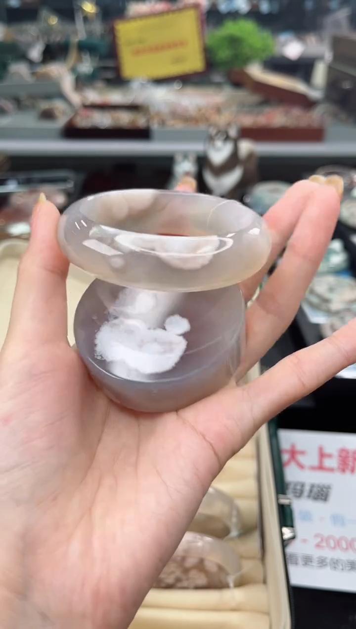 【闪购商品】石英质玉手镯未镶嵌58圈口（赠品镯心）3650292