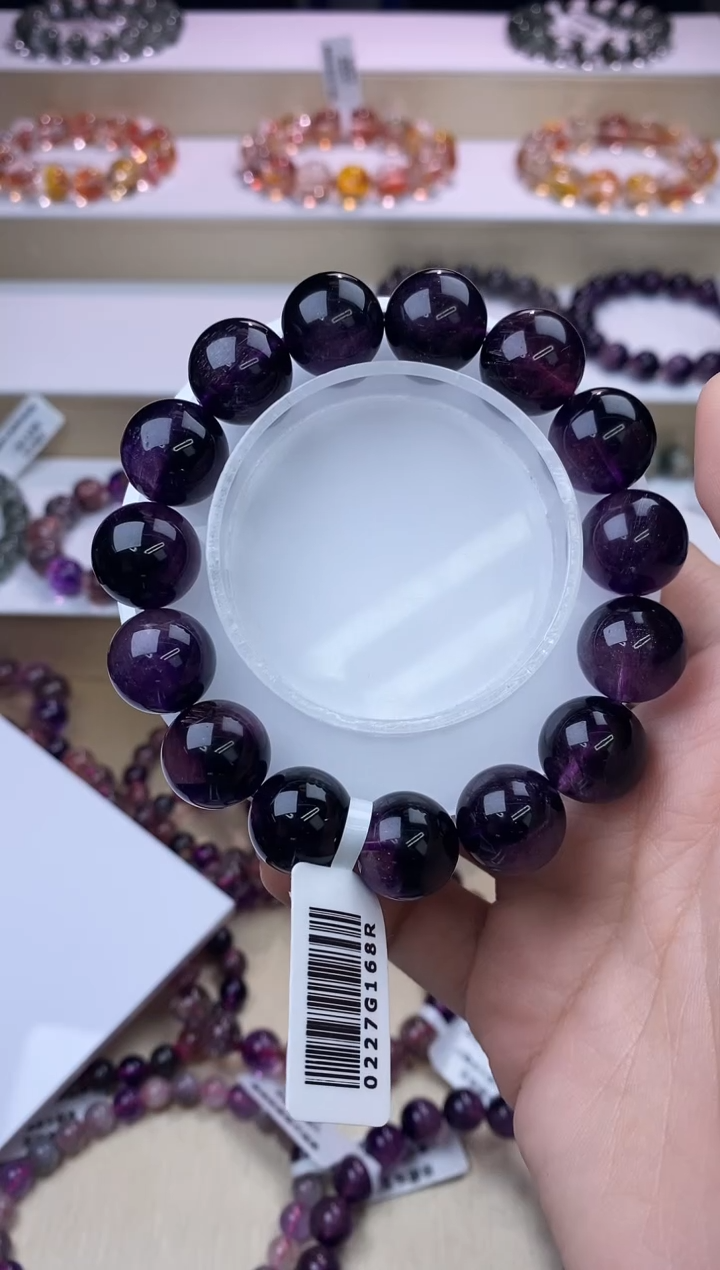 【闪购商品】水晶手链未镶嵌紫超七单圈14m+