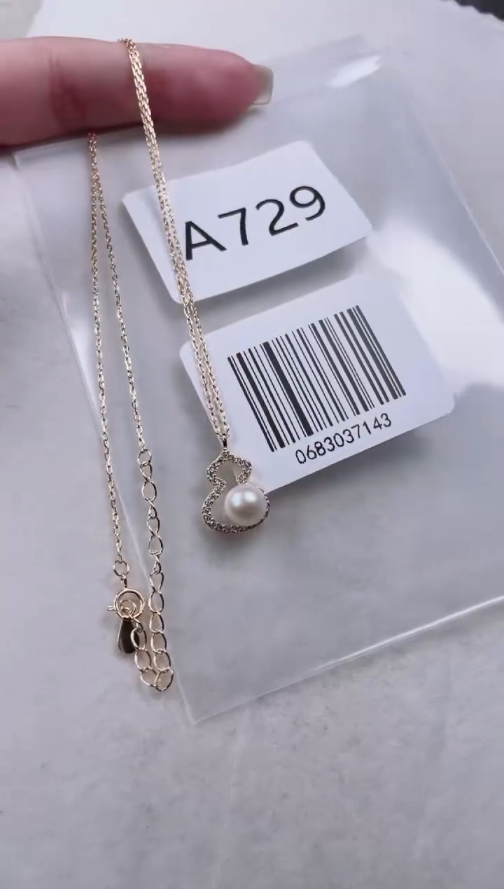 【闪购商品】海水珍珠套链银S925镶嵌a729