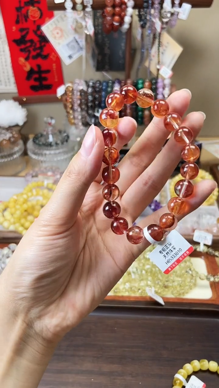 【闪购商品】水晶手链未镶嵌红胶花10m