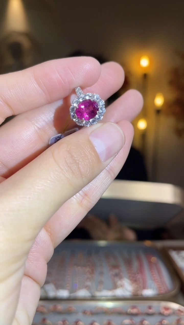 银S925镶嵌手饰碧玺手饰