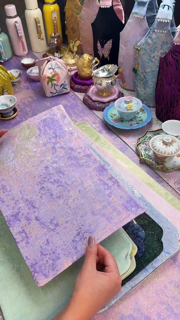 16私人定制鎏金茶席 40cmx60cm