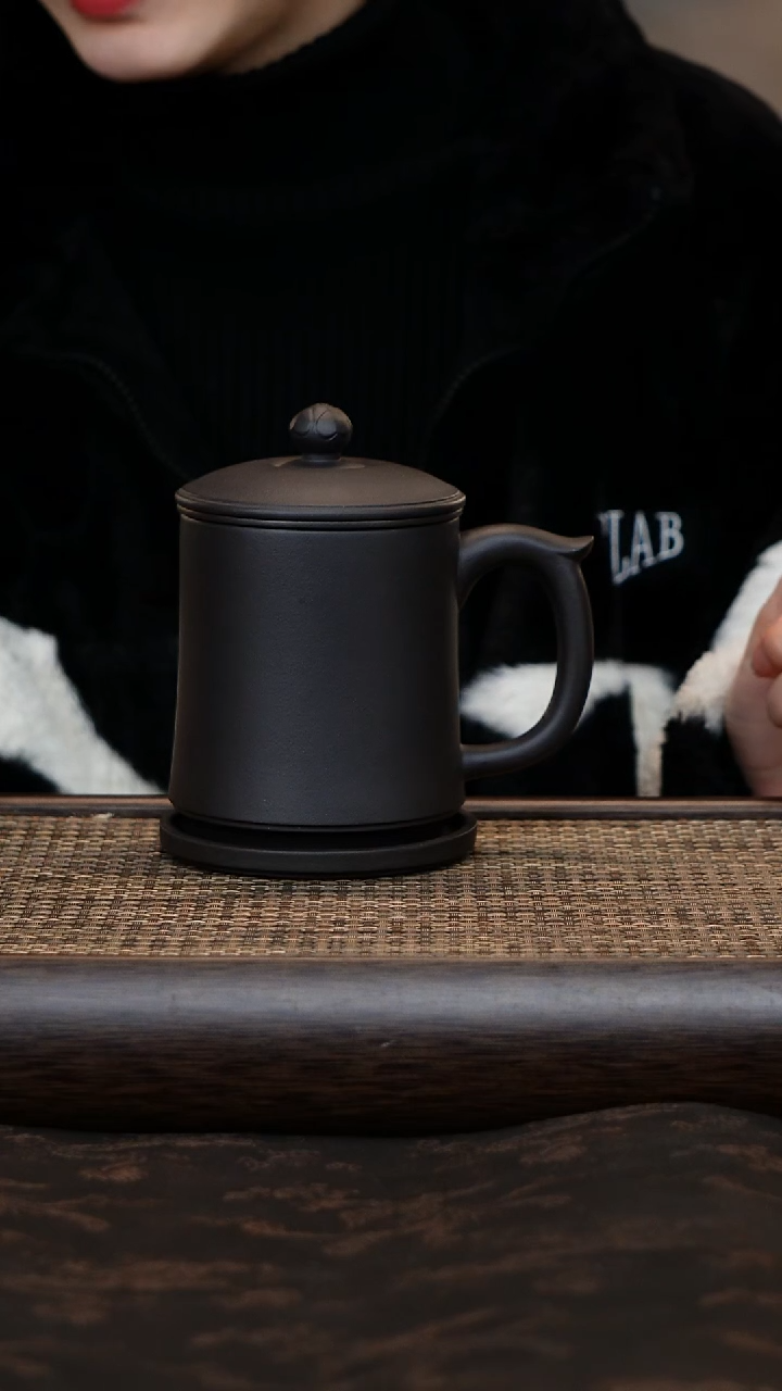 【闪购商品】紫砂茶杯四件套石黄老板杯