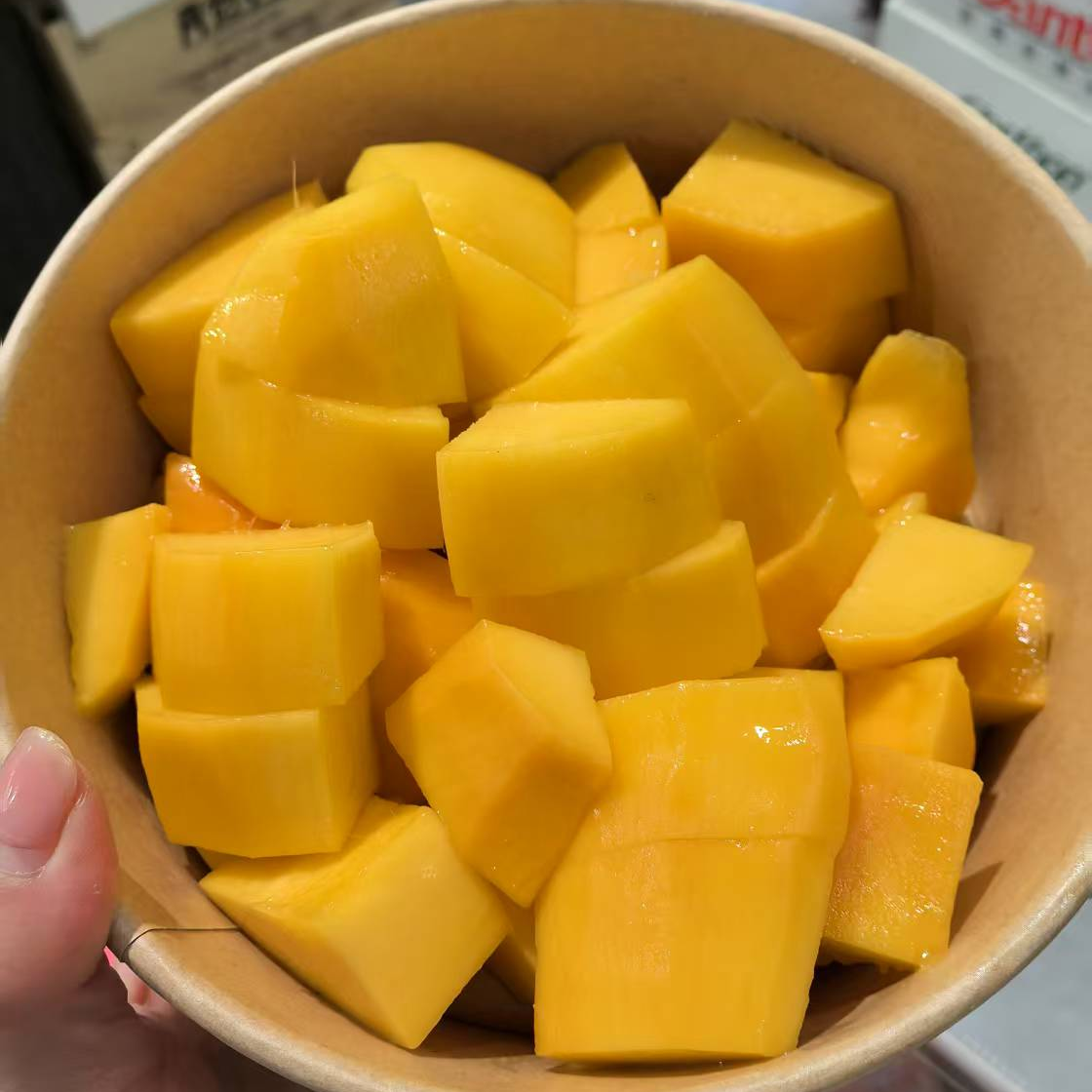 果切同城送肉厚纯甜水仙芒一盒（一盒500克）