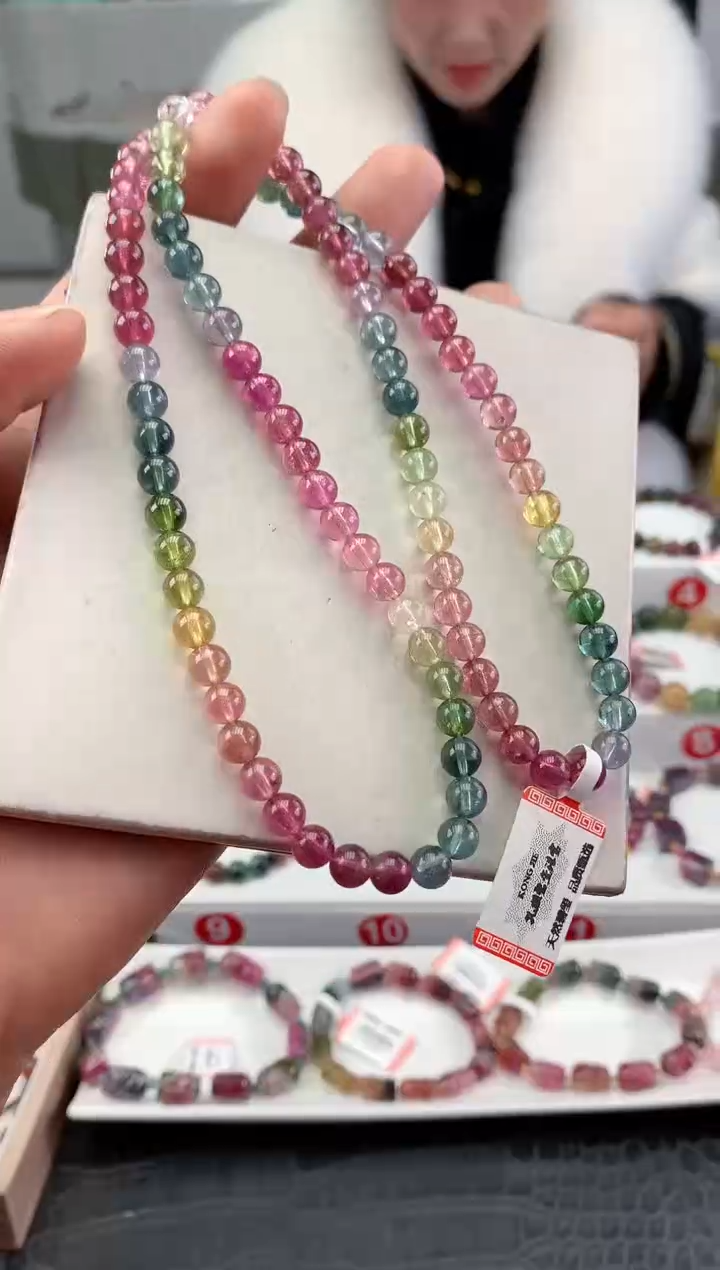 未镶嵌手串碧玺多样性发一条