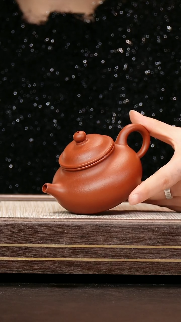 茶壶紫砂小煤窑朱泥 容天180cc 全手