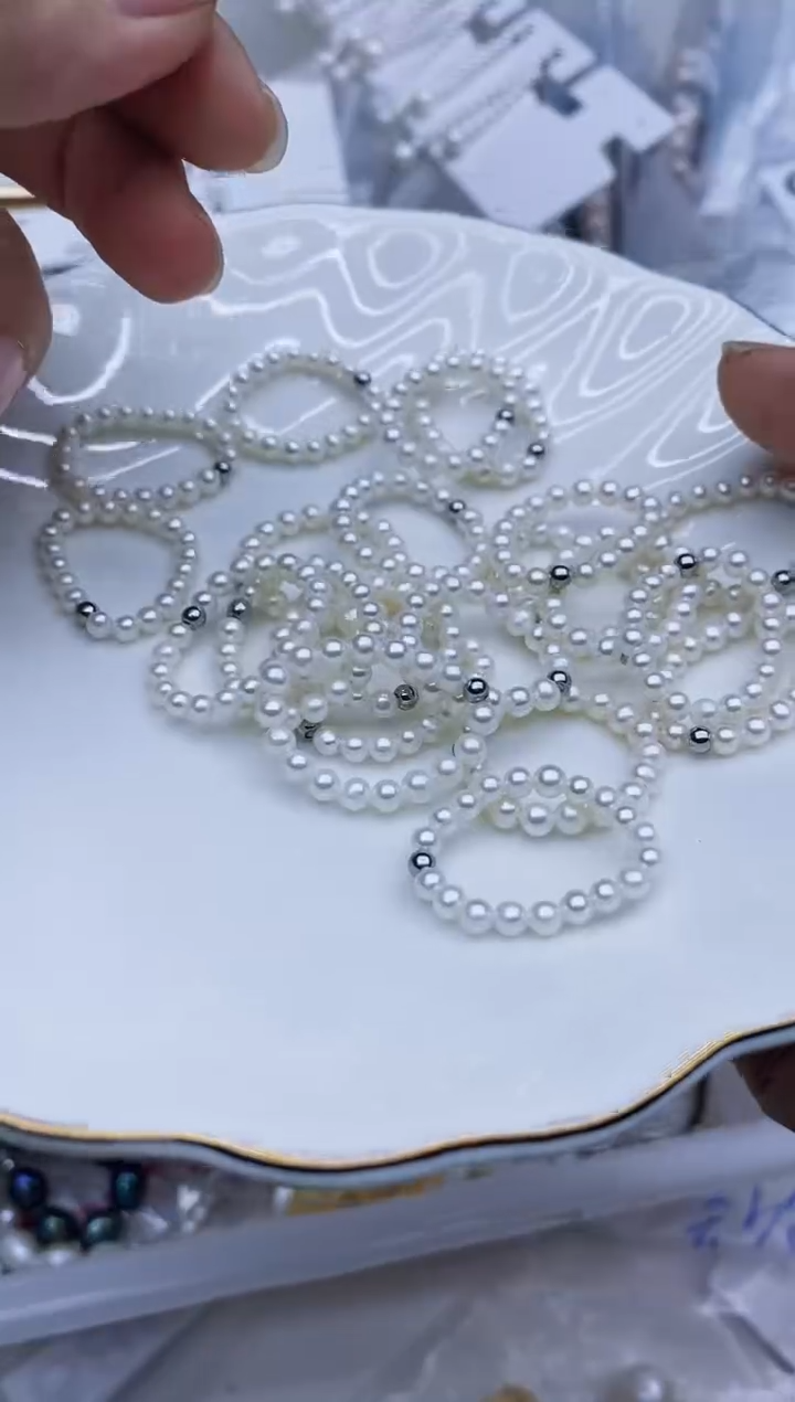 未镶嵌戒指淡水珍珠戒指多样性发其一