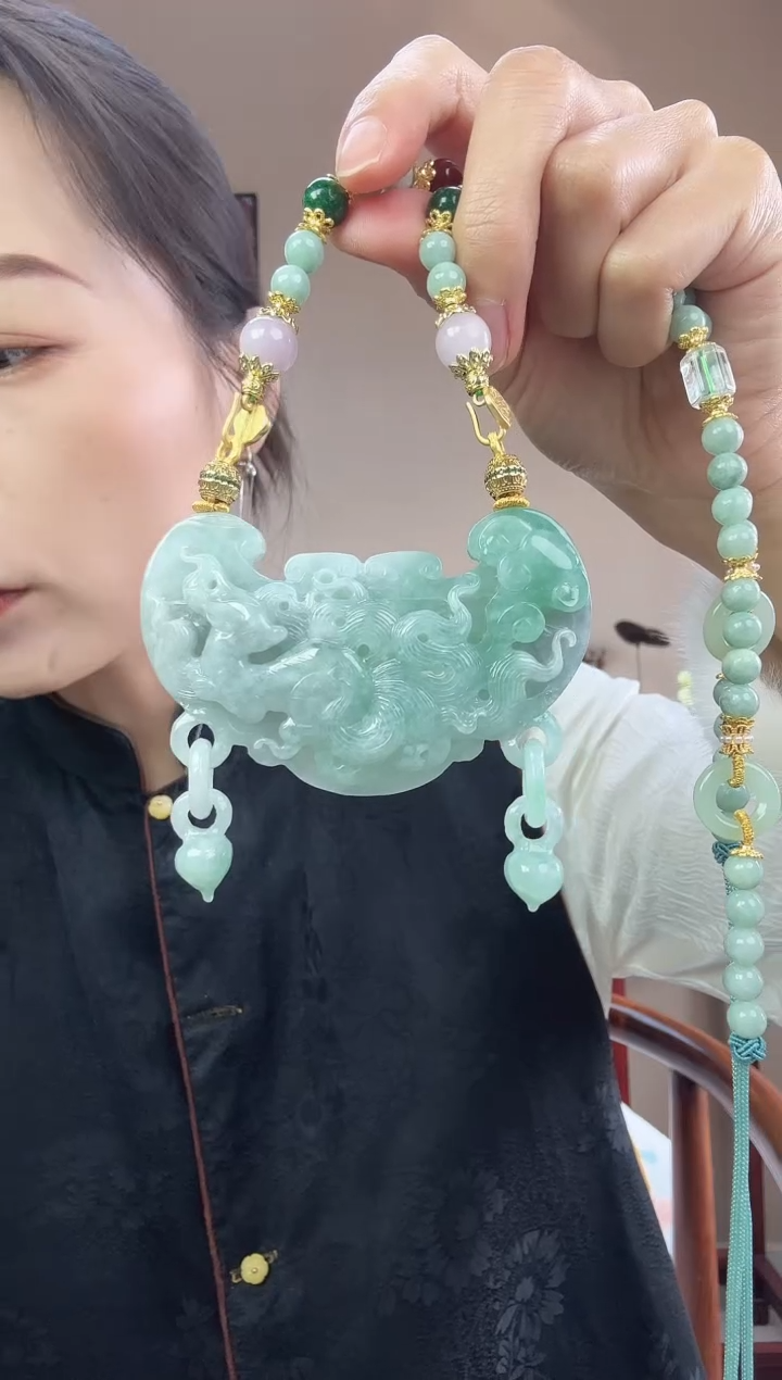 【闪购商品】翡翠颈饰未镶嵌国风原创