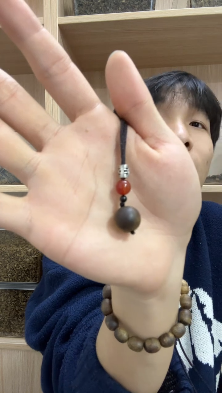 【闪购商品】沉香沉香碎屑奇楠圆珠项链1克+ 多样性发其一