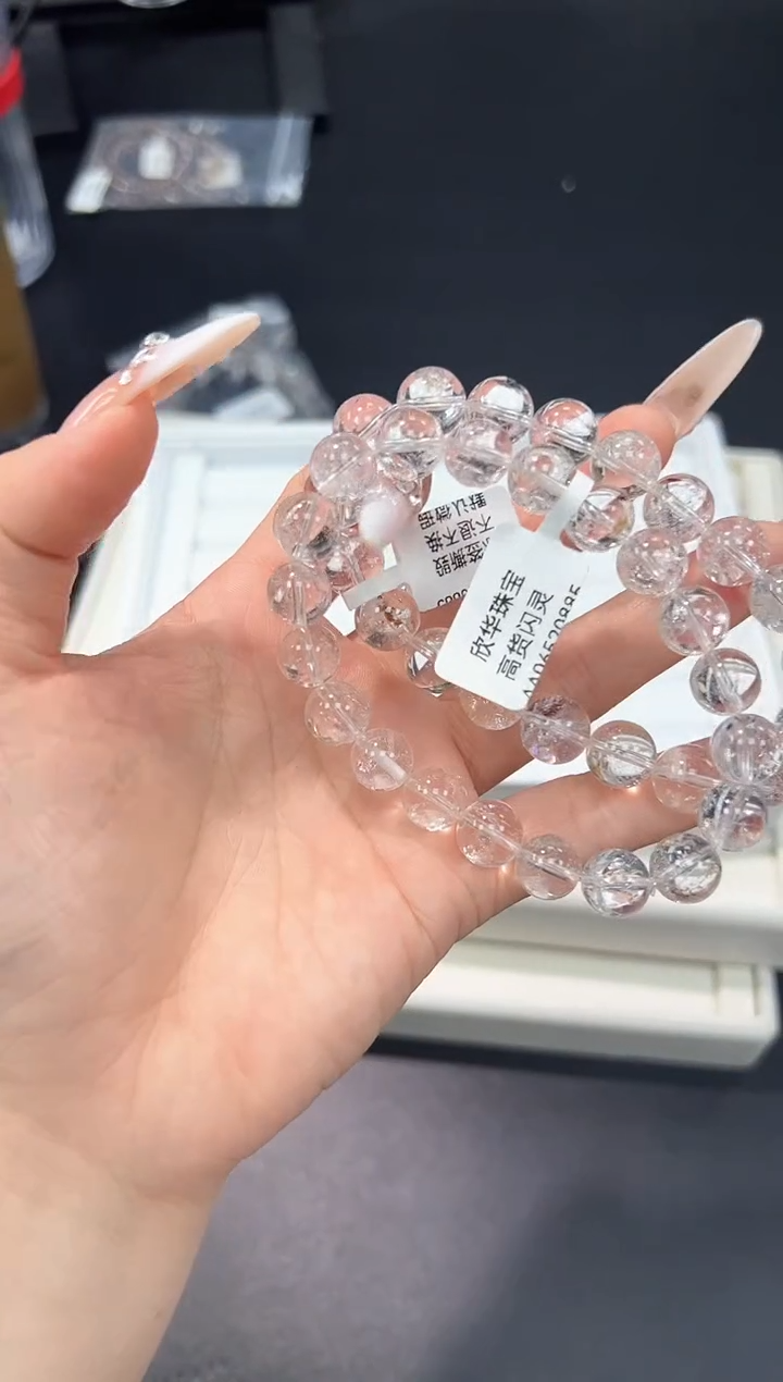 水晶手串未镶嵌63Z多样性发其一【1条】默认微瑕10mm