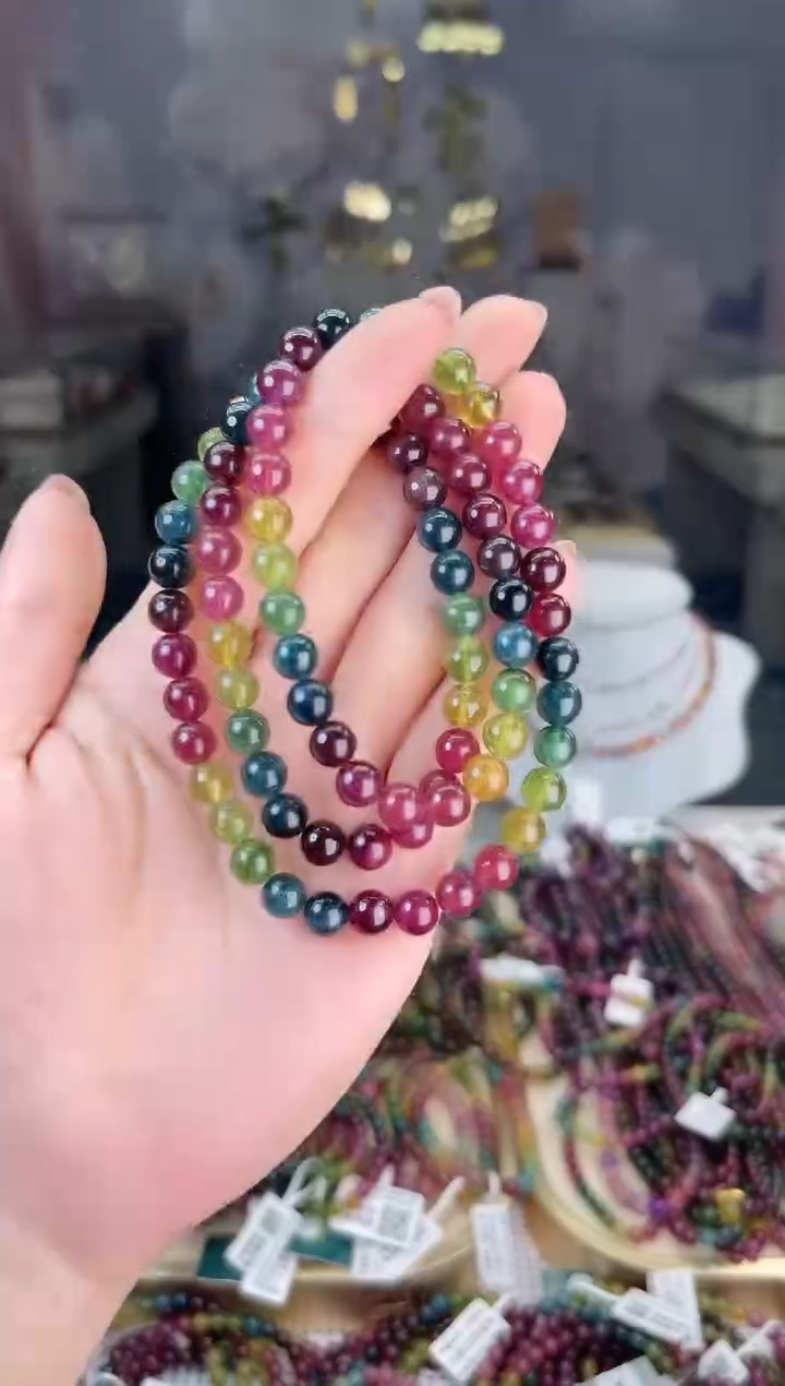 【闪购商品】碧玺/未镶嵌6mm+碧玺多圈多样性发货