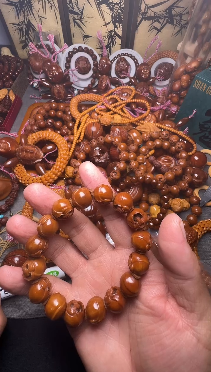手串橄榄核无相佛一串