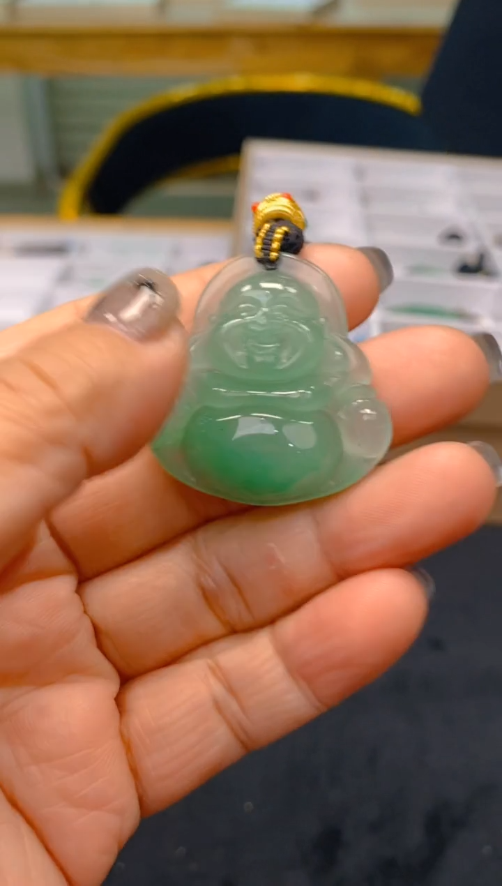 【闪购商品】石英质玉颈饰未镶嵌冰美人非洲翠047