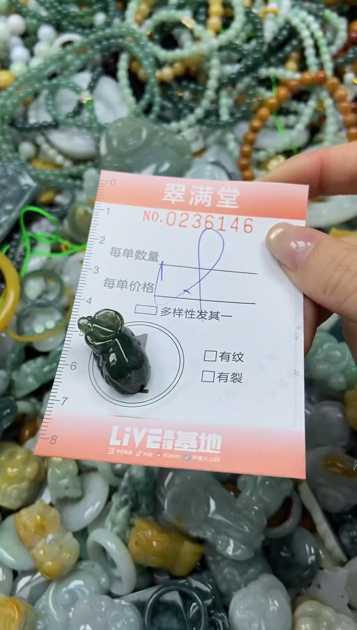 未镶嵌挂件翡翠闪购0236146