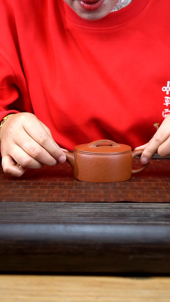 【闪购商品】紫砂茶壶红降坡汉瓦微瑕不退不换