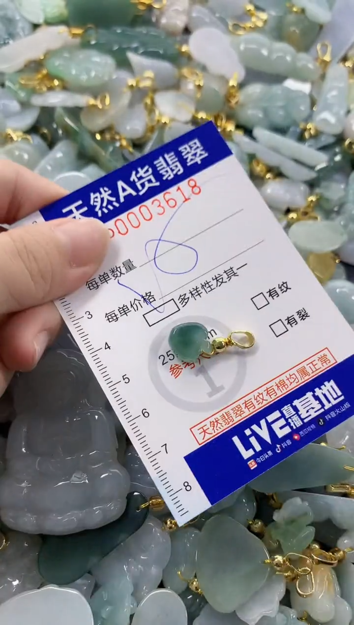 颈饰未镶嵌翡翠天然A货翡翠