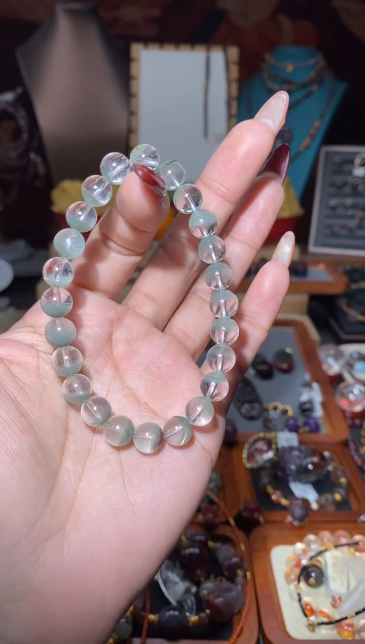 【闪购商品】水晶手串未镶嵌半盆翠幽灵8+mm