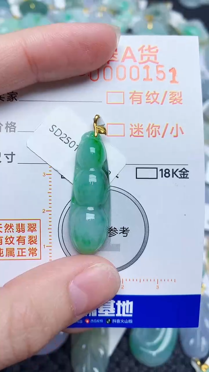 【闪购商品】翡翠颈饰18K金镶嵌453453453
