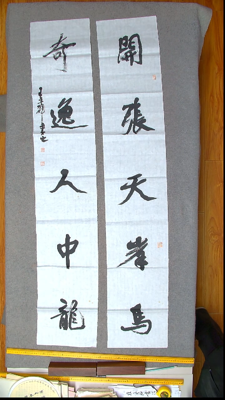 书法王平辉 湖南益阳177*32*2尺寸