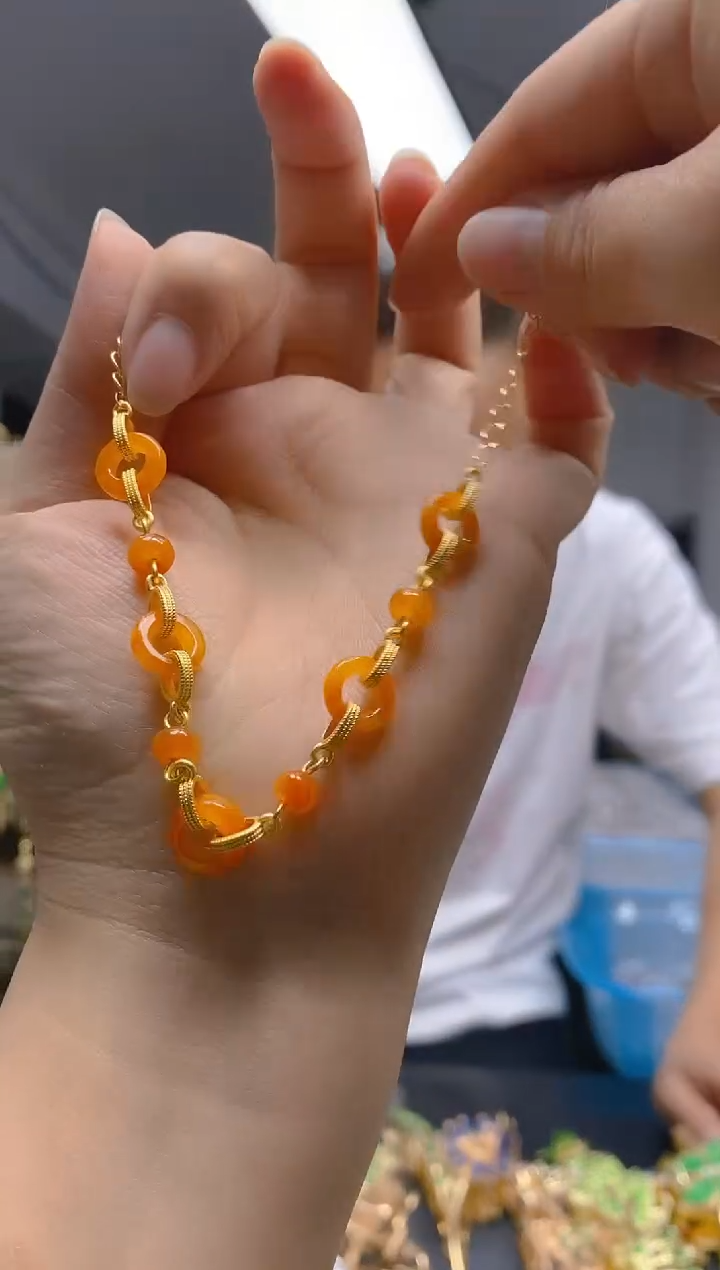 【闪购商品】翡翠耳饰合金0335翡翠手链