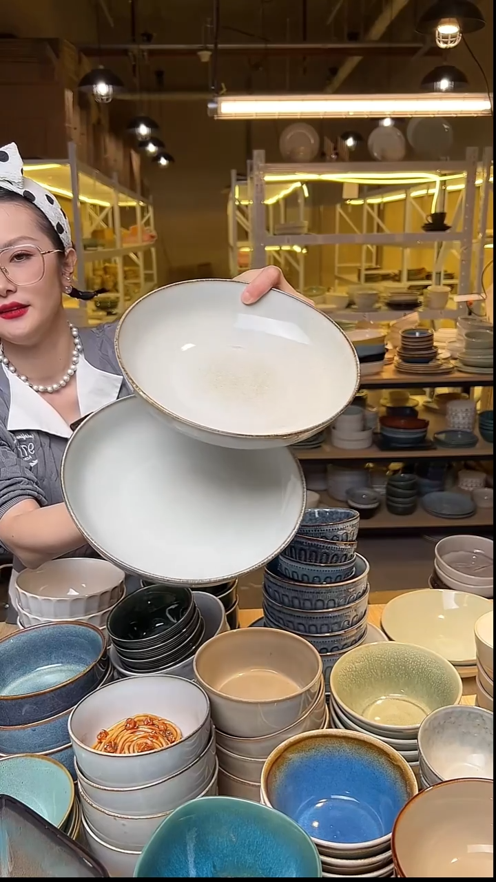 瓷190外贸尾货窑变釉下彩默认微瑕