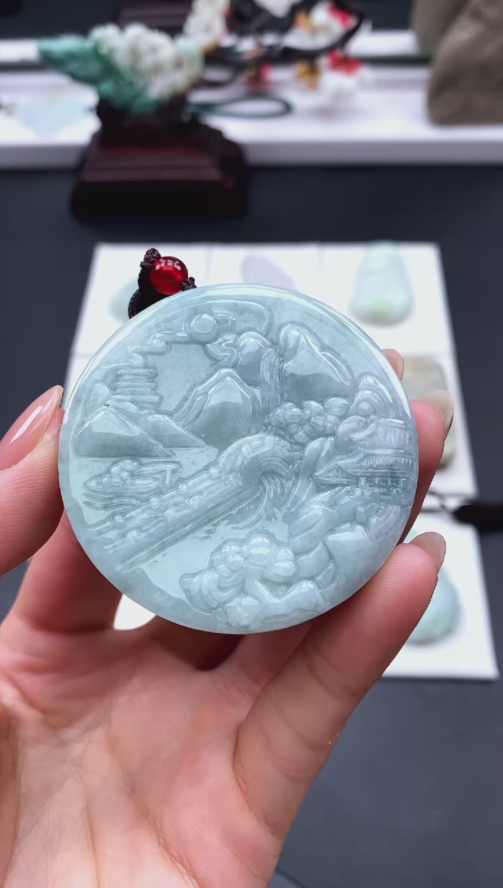 【闪购商品】翡翠颈饰未镶嵌天然缅甸A货翡翠