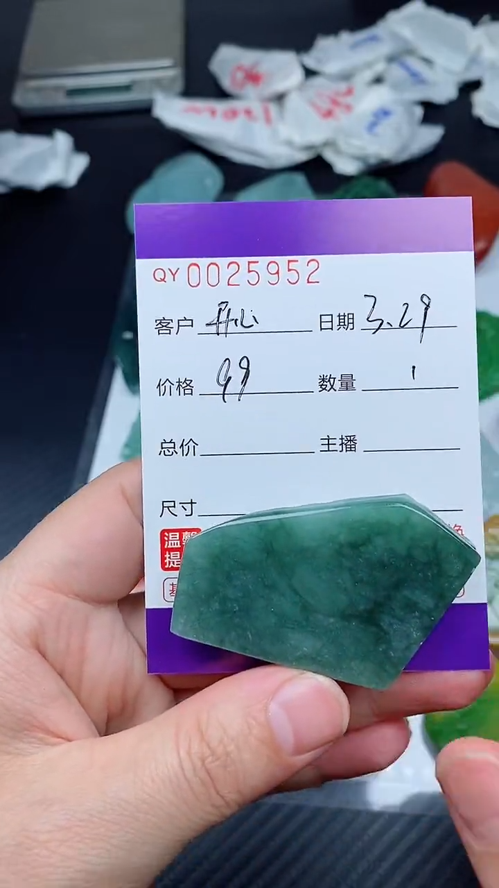 翡翠未镶嵌颈饰00025952