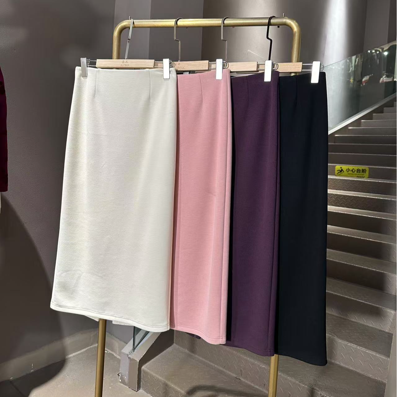 《露露定制》冬季时尚休闲新中式气质复古高腰松紧腰重工半裙2400