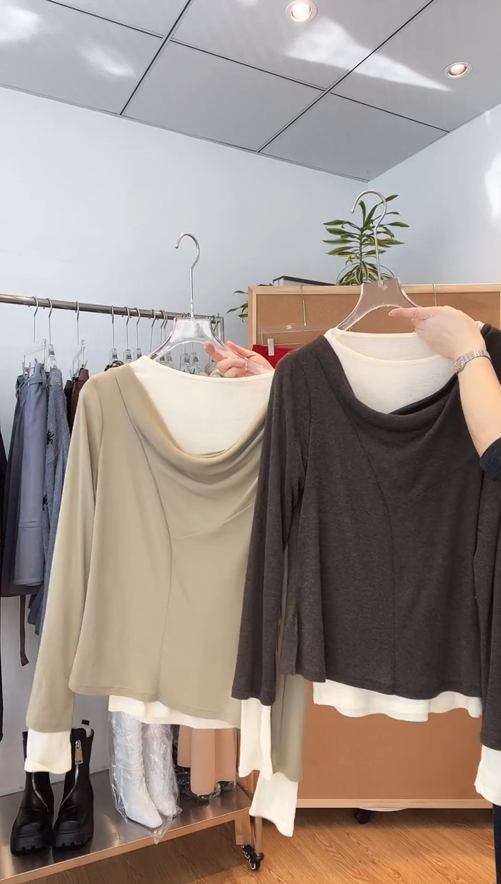 编号010 ÉCRIVAIN设计师品牌 真两件设计感打底衫 待开价