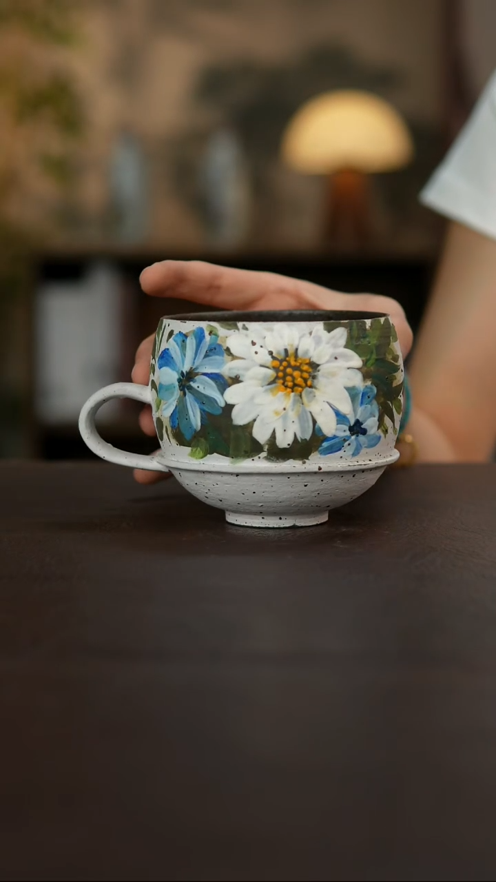 杯景德镇陶瓷杯碗柴烧多人