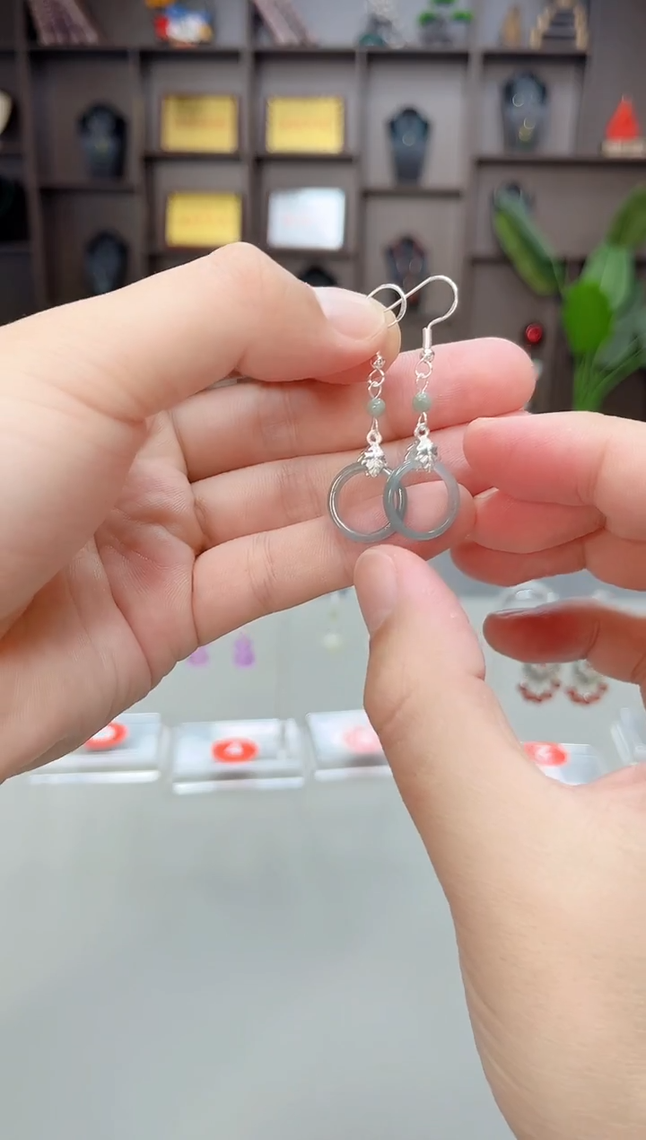 未镶嵌翡翠耳饰X39