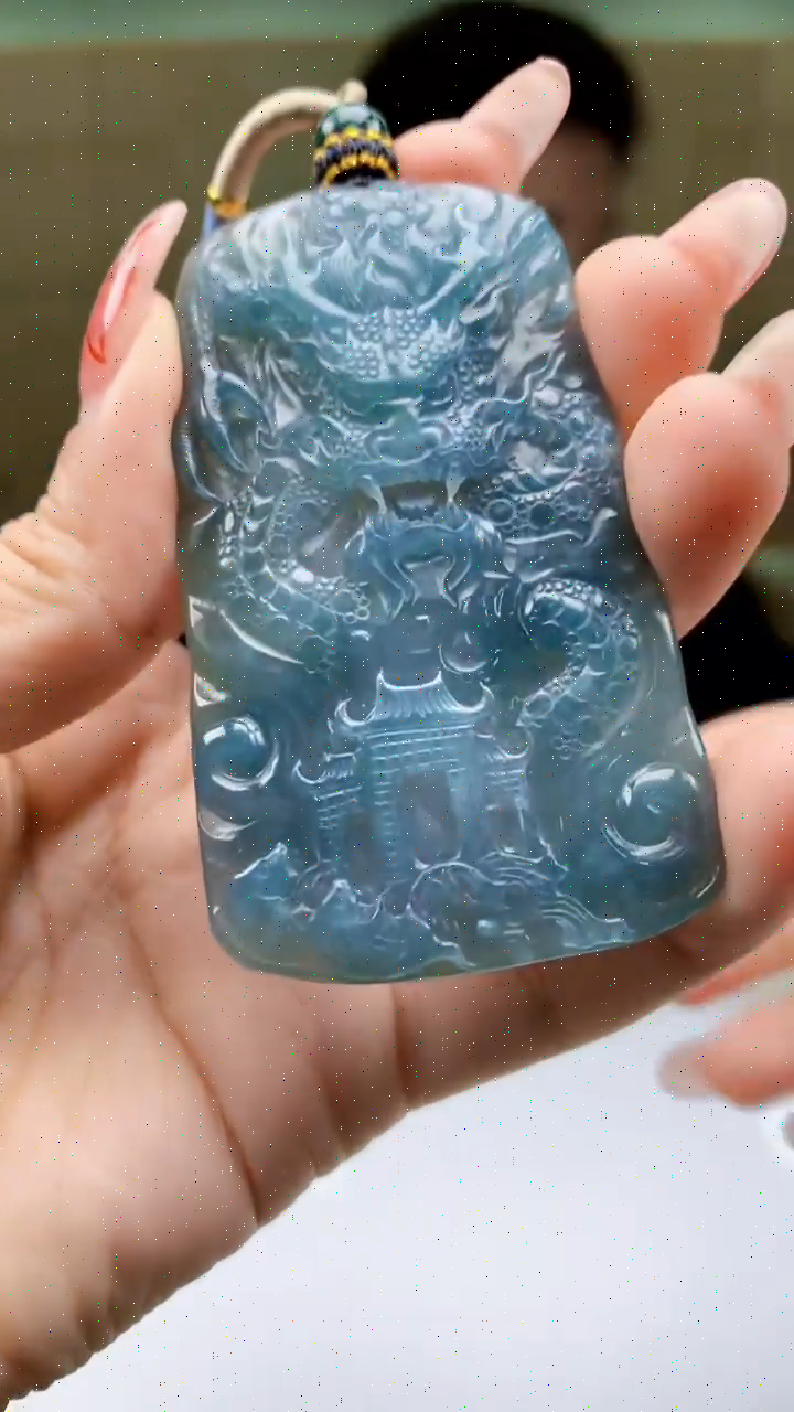 【闪购商品】定制翡翠未镶嵌4917ty-毛货挂件33